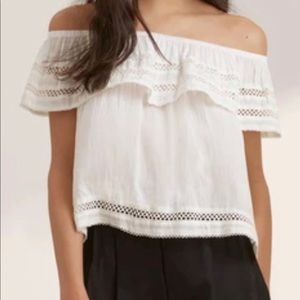 White off shoulder Wilfred top